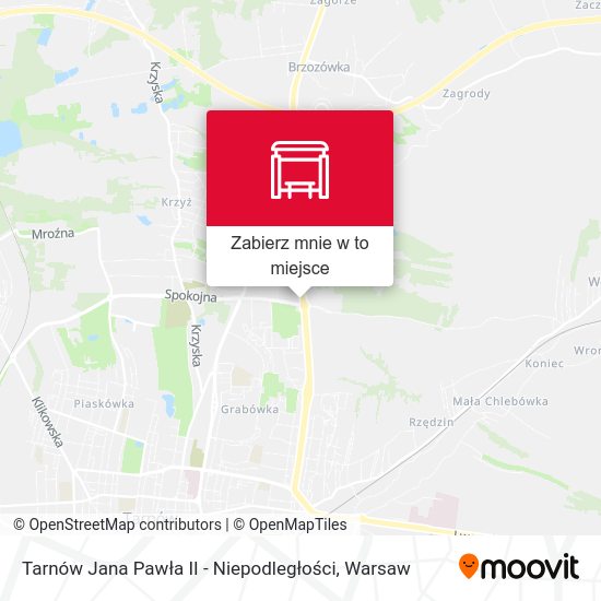 Mapa Tarnów Jana Pawła II - Niepodległości