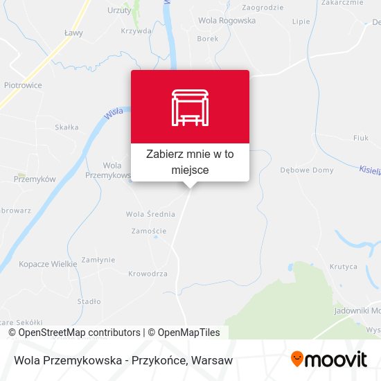 Mapa Wola Przemykowska - Przykońce