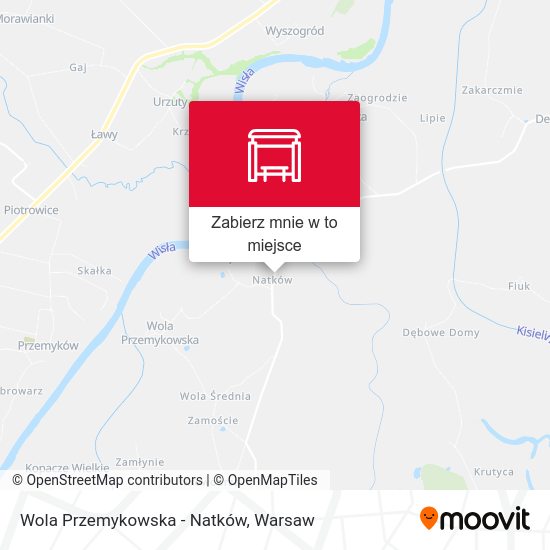 Mapa Wola Przemykowska - Natków