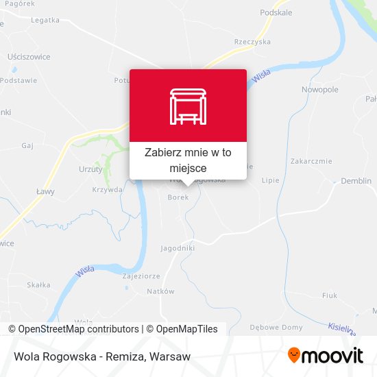 Mapa Wola Rogowska - Remiza