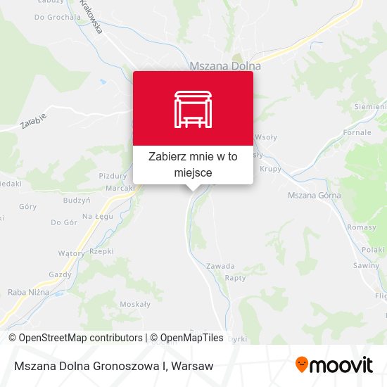 Mapa Mszana Dolna Gronoszowa I