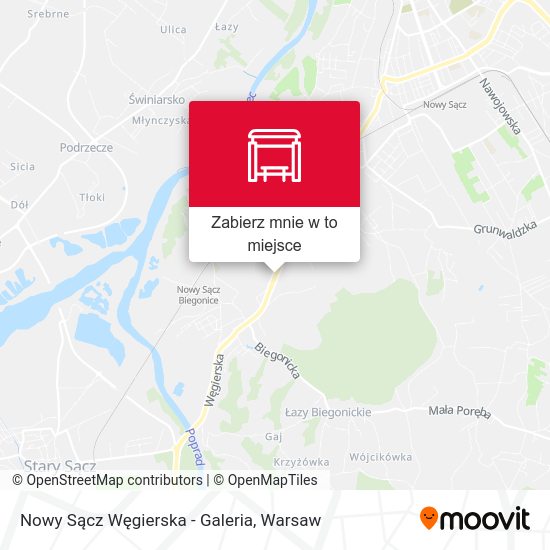 Mapa Nowy Sącz Węgierska - Galeria