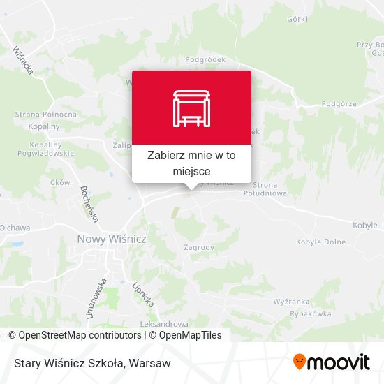 Mapa Stary Wiśnicz Szkoła