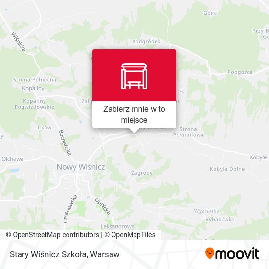 Mapa Stary Wiśnicz Szkoła