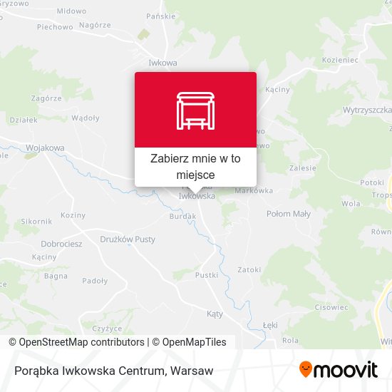 Mapa Porąbka Iwkowska Centrum