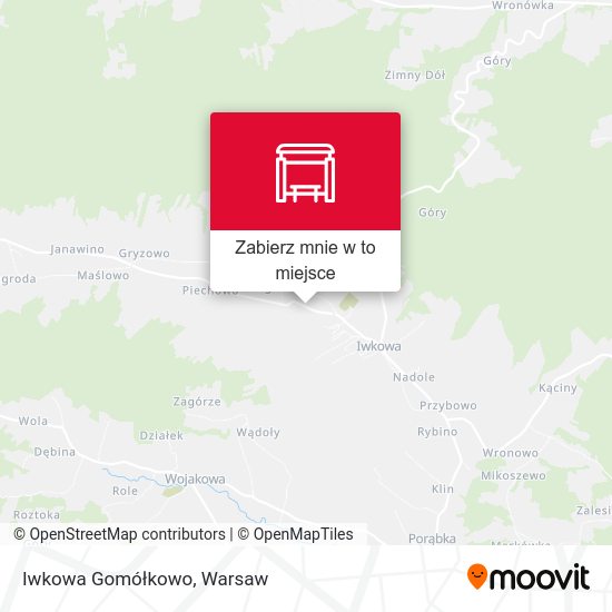 Mapa Iwkowa Gomółkowo