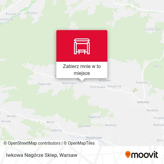 Mapa Iwkowa Nagórze Sklep