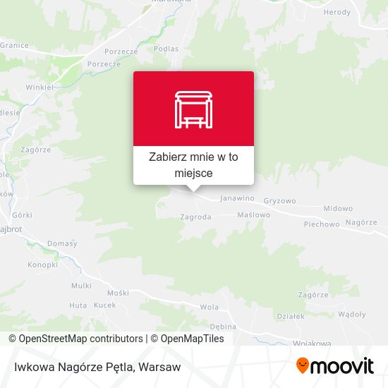 Mapa Iwkowa Nagórze Pętla