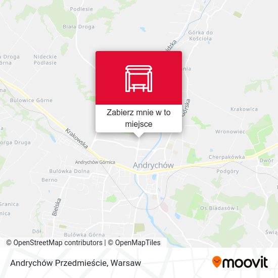 Mapa Andrychów Przedmieście