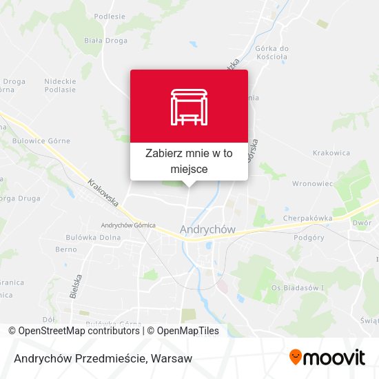 Mapa Andrychów Przedmieście