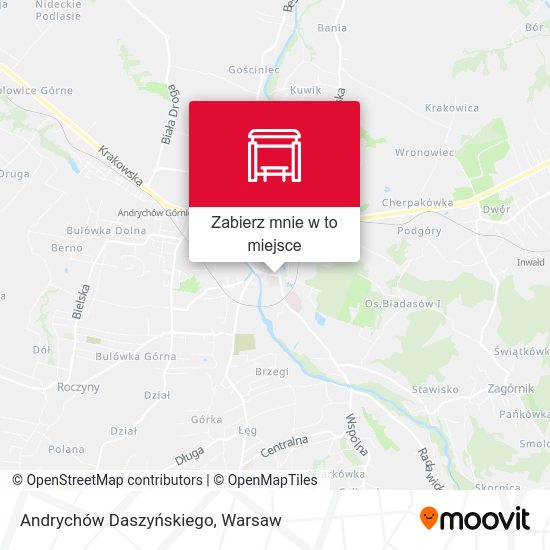 Mapa Andrychów Daszyńskiego