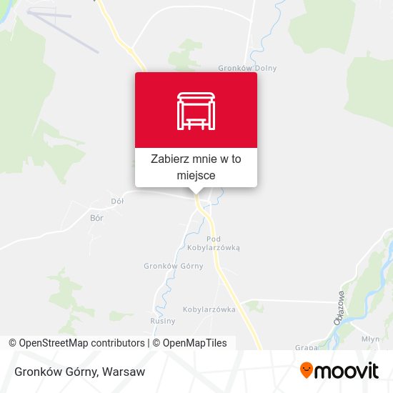 Mapa Gronków Górny