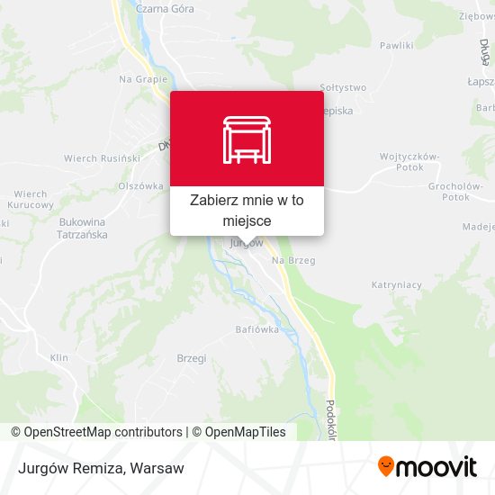 Mapa Jurgów Remiza