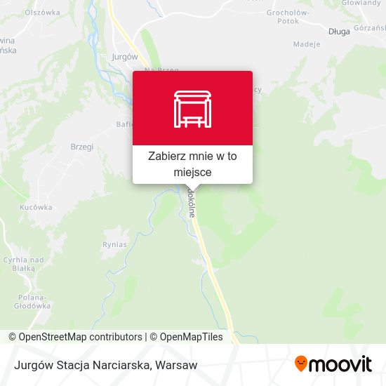 Mapa Jurgów Stacja Narciarska