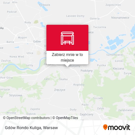 Mapa Gdów Rondo Kuliga