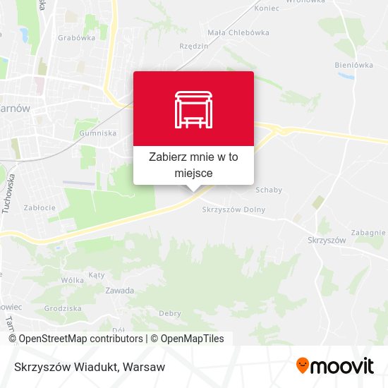 Mapa Skrzyszów Wiadukt