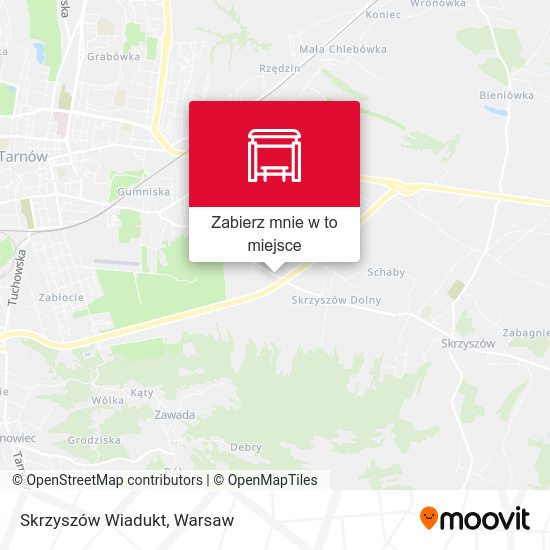 Mapa Skrzyszów Wiadukt