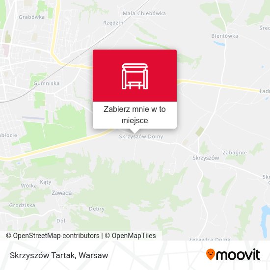 Mapa Skrzyszów Tartak