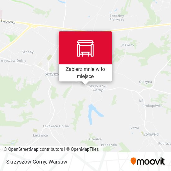 Mapa Skrzyszów Górny