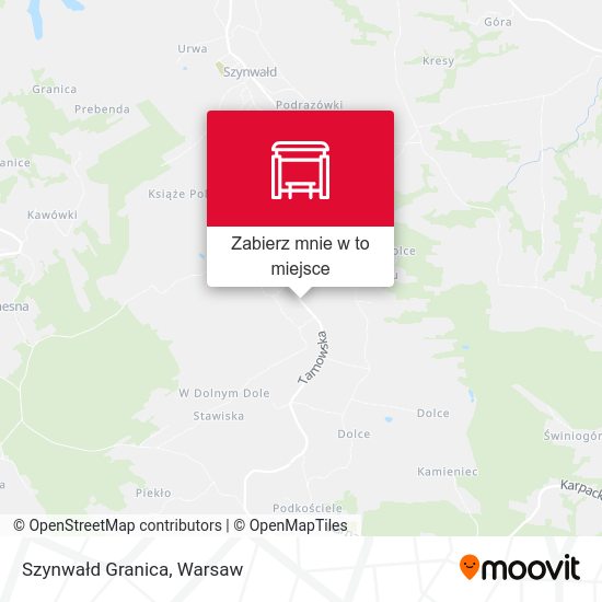 Mapa Szynwałd Granica