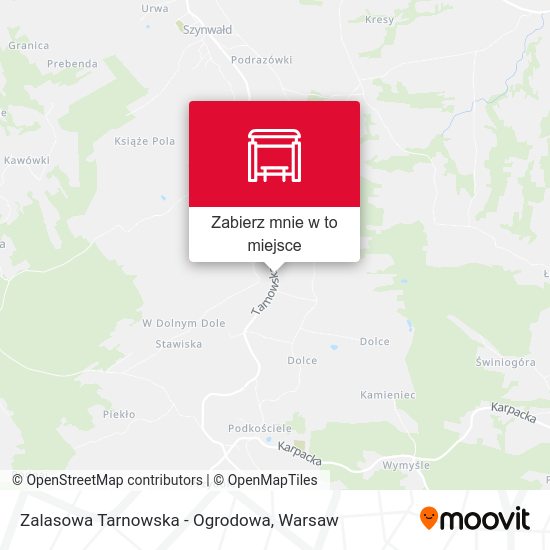 Mapa Zalasowa Tarnowska - Ogrodowa