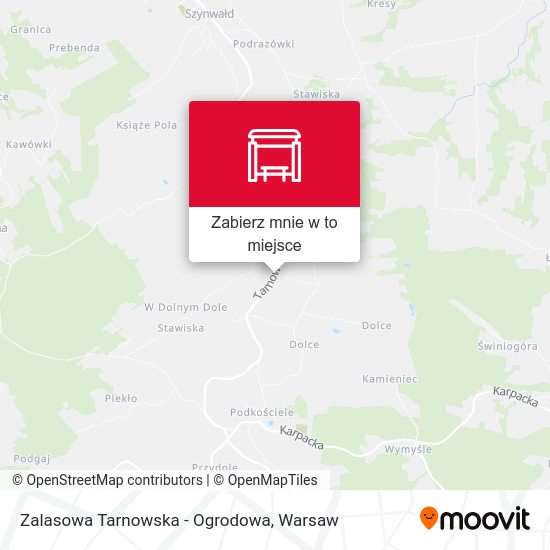 Mapa Zalasowa Tarnowska - Ogrodowa