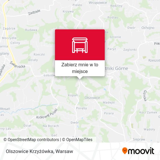 Mapa Olszowice Krzyżówka