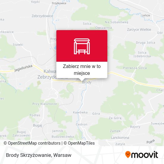 Mapa Brody Skrzyżowanie