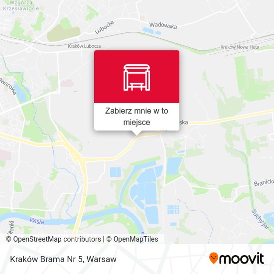 Mapa Kraków Brama Nr 5