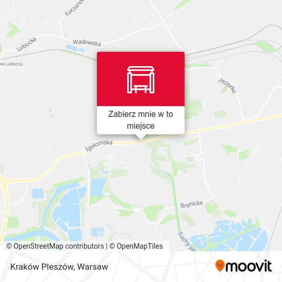 Mapa Kraków Pleszów