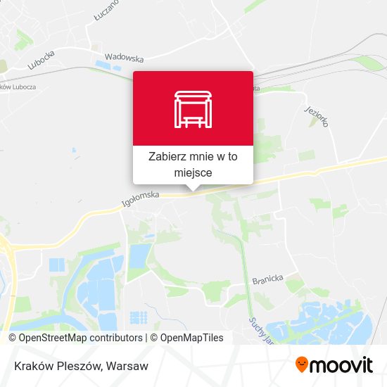 Mapa Kraków Pleszów