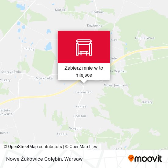 Mapa Nowe Żukowice Gołębin