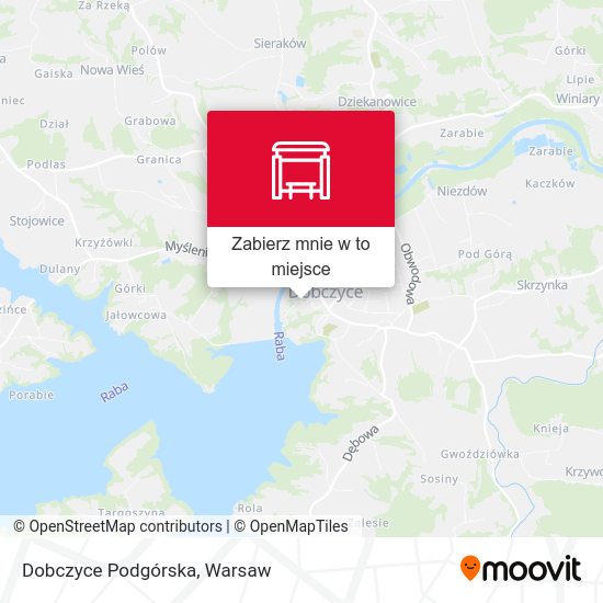 Mapa Dobczyce Podgórska