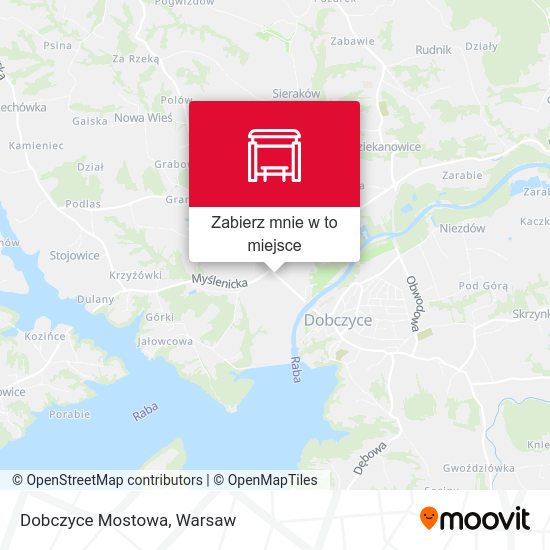 Mapa Dobczyce Mostowa