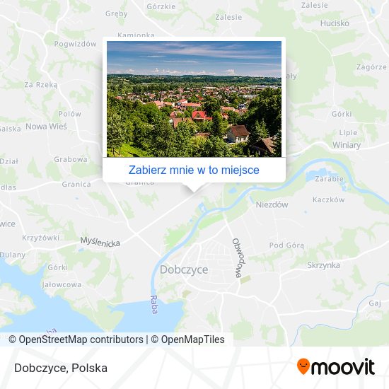 Mapa Dobczyce