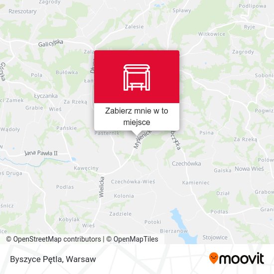 Mapa Byszyce Pętla