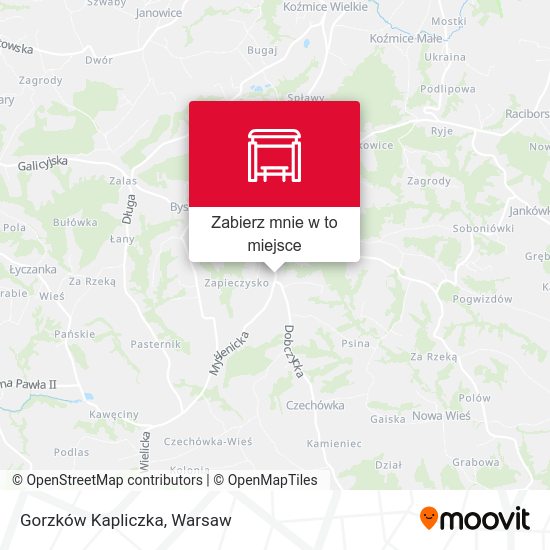 Mapa Gorzków Kapliczka