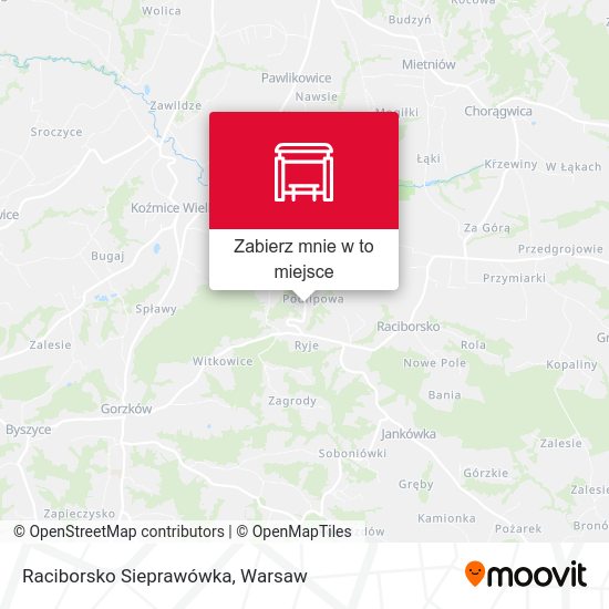 Mapa Raciborsko Sieprawówka