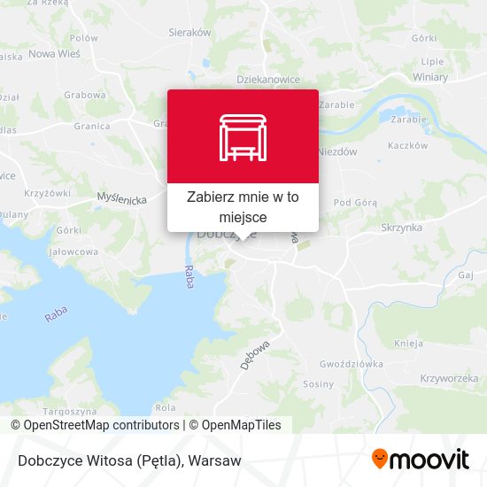 Mapa Dobczyce Witosa (Pętla)