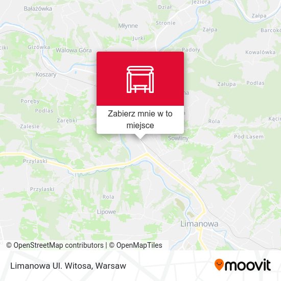 Mapa Limanowa Ul. Witosa