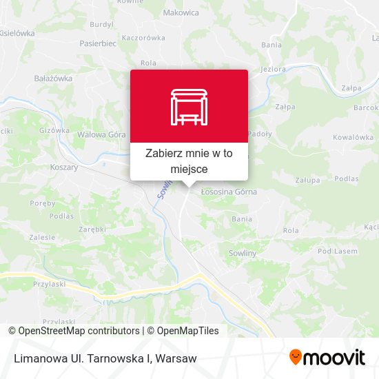 Mapa Limanowa Ul. Tarnowska I