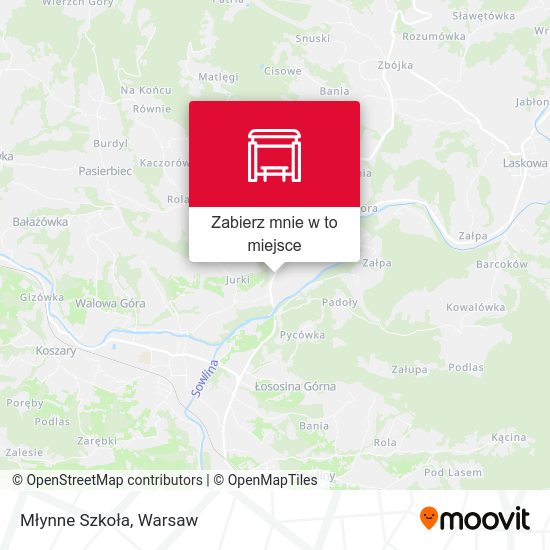 Mapa Młynne Szkoła