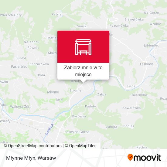 Mapa Młynne Młyn