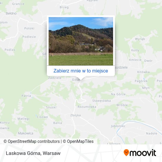 Mapa Laskowa Górna