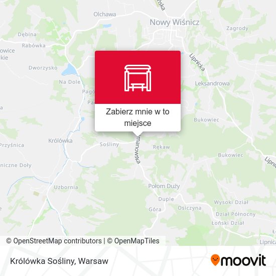 Mapa Królówka Sośliny