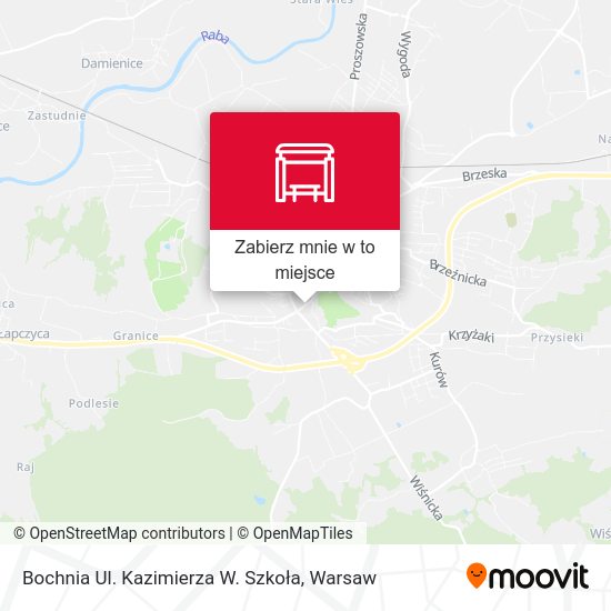 Mapa Bochnia Ul. Kazimierza W. Szkoła