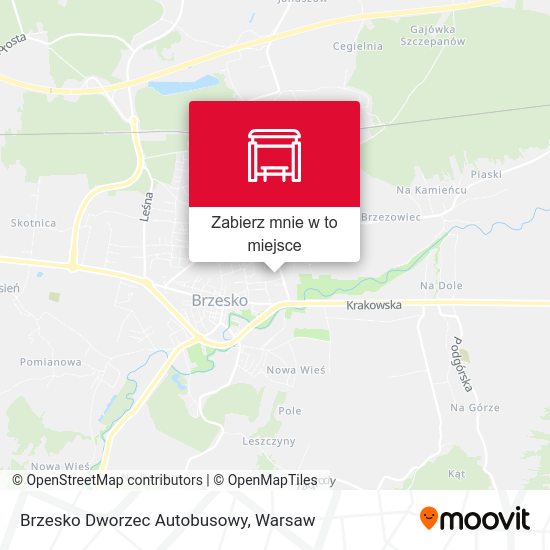 Mapa Brzesko Dworzec Autobusowy