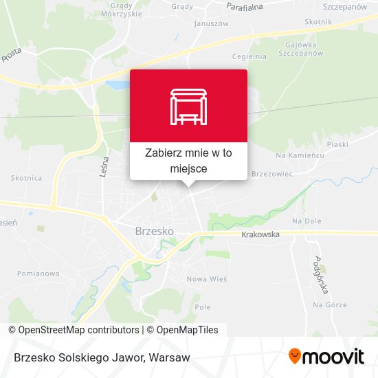 Mapa Brzesko Solskiego Jawor