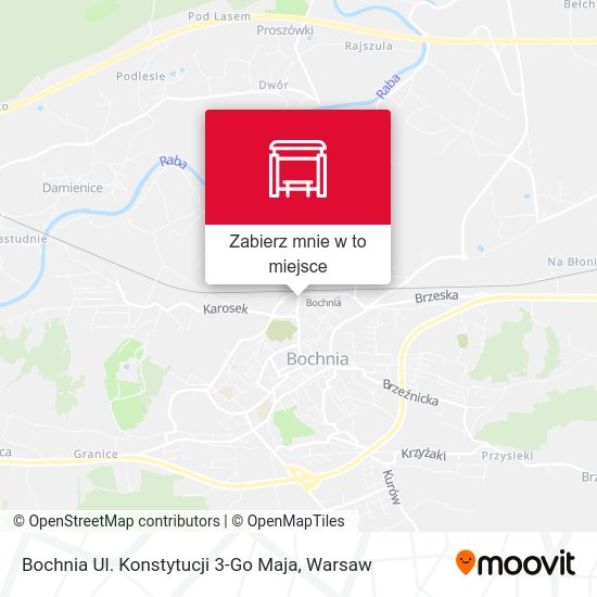 Mapa Bochnia Ul. Konstytucji 3-Go Maja