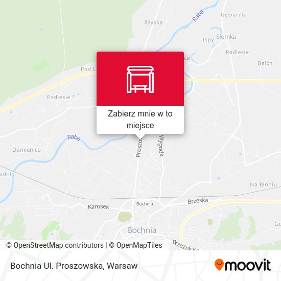 Mapa Bochnia Ul. Proszowska